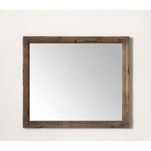 Деревянное зеркало в ванную для тумбы №15