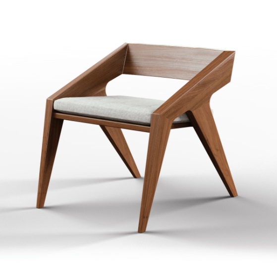 Дизайнерский стул кресло №1 из массива